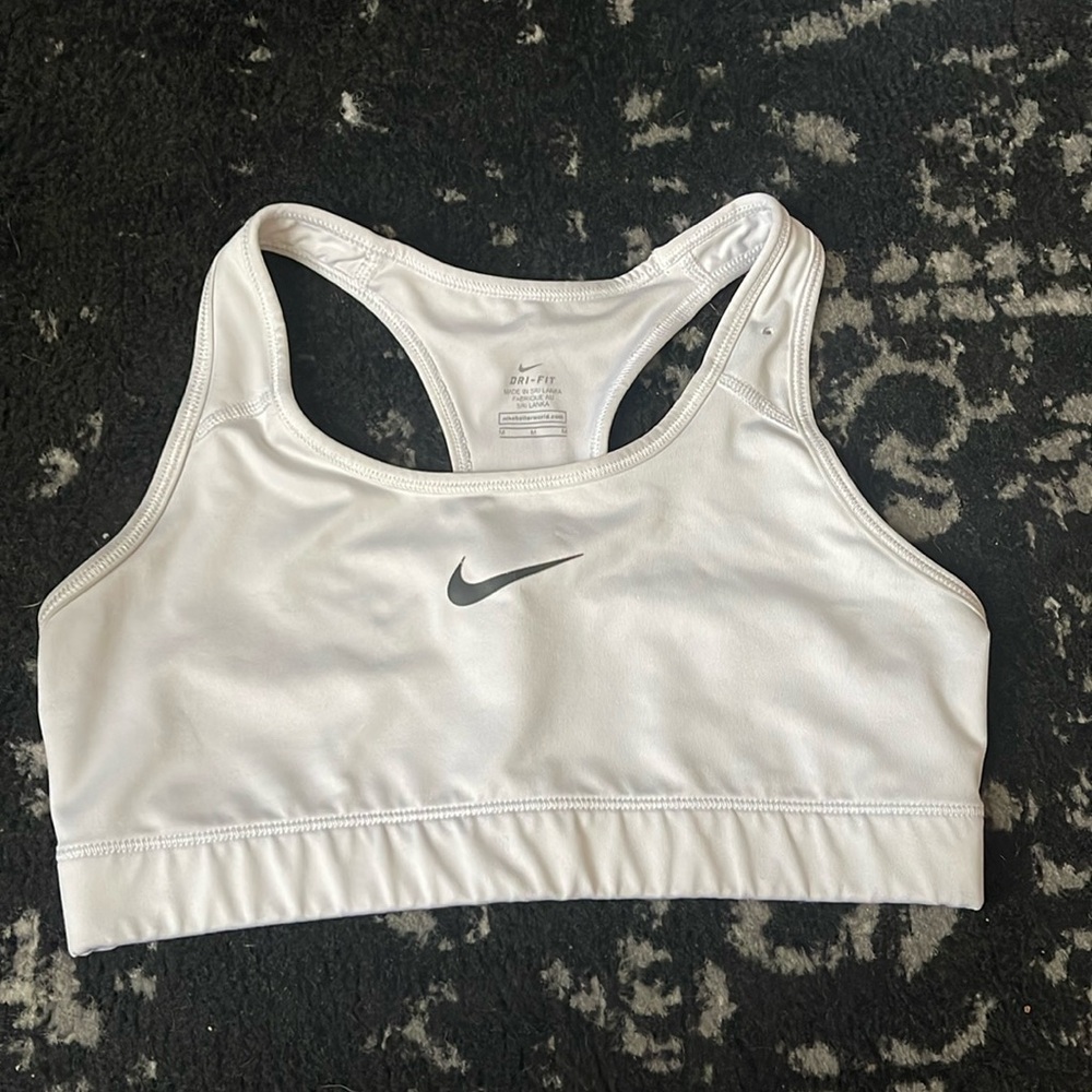 White Nike Bra